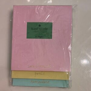 kate spade Pink, Yellow, Blue Trio Notepad Set
